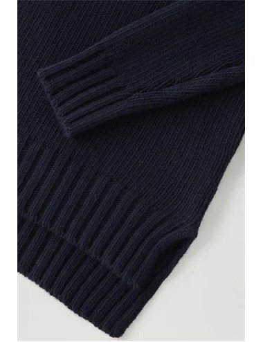 Turtle neck sweater - navy blue