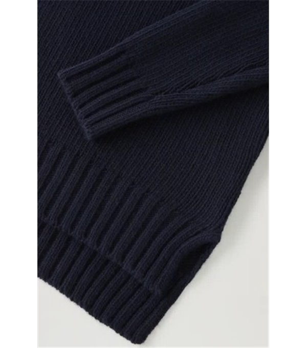 Turtle neck sweater - navy blue