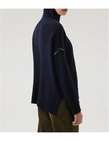 Turtle neck sweater - navy blue