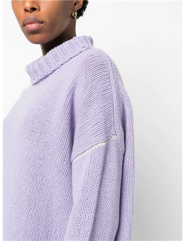 Turtle neck sweater - mauve