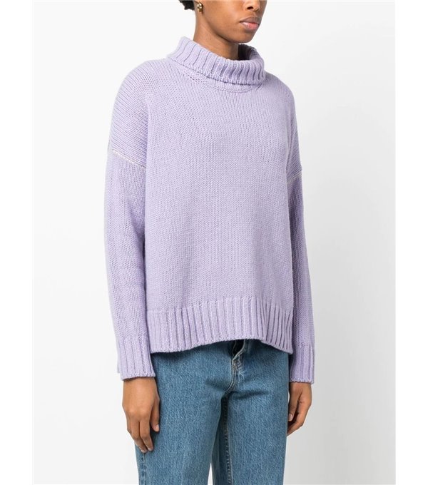 Turtle neck sweater - mauve