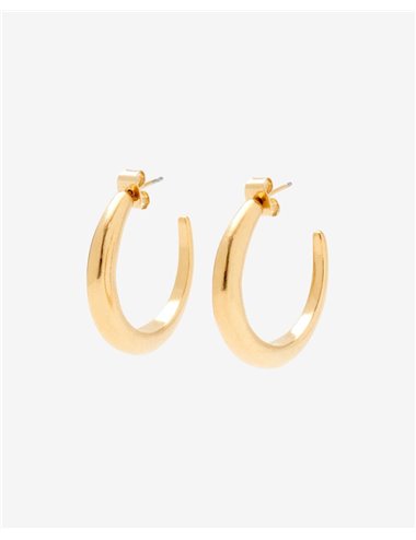 Hoop earrings - golden