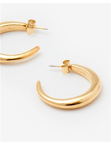 Hoop earrings - golden
