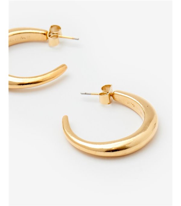 Hoop earrings - golden
